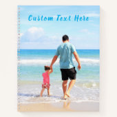 Uw foto-Notitieboek met aangepaste tekstnaam Notitieboek (Voorkant)