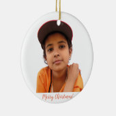 Uw foto ontwerpt uw eigen keramische versiering keramisch ornament (Rechts)