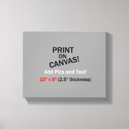 Uw foto op doek - 10" x 8" (2,5" dik) canvas afdruk