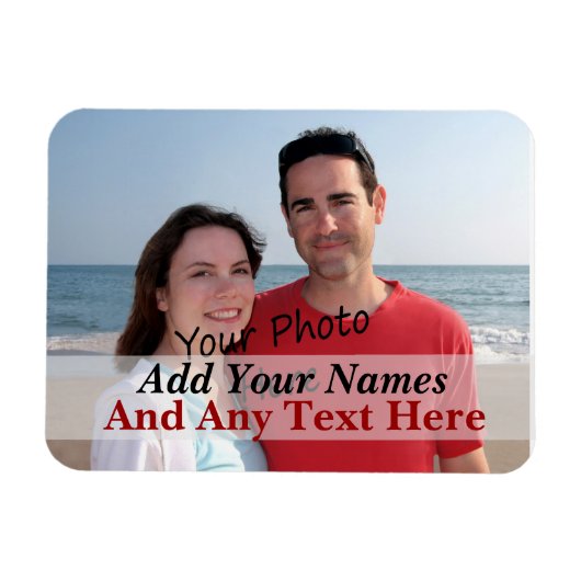 Uw foto op een flexibele magneet (Horizontaal)