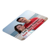 Uw foto op een flexibele magneet (Linkerzijde)