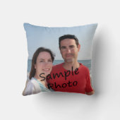 Uw foto op een piloot kussen (Achterkant)