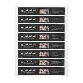 Uw Foto op het Zwarte Adres van de Terugkeer van (Vel)