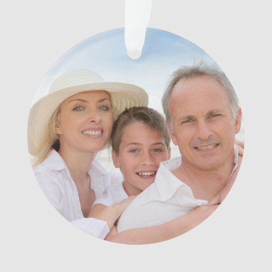 Uw Foto Ornament of Label (voorkant)
