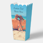 Uw foto Popcorn doos met aangepaste tekst Bedankdoosjes (Voorkant)