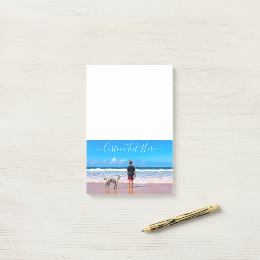 Uw foto-Post-it® notes met aangepaste tekst (Op bureau)