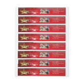 Uw foto Red Merry-kerstretouradres (Vel)