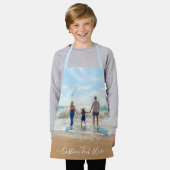 Uw foto Schort cadeau met aangepaste tekst naam (Gedragen)