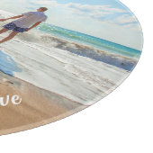 Uw foto snijplank met aangepaste tekst (Hoek)