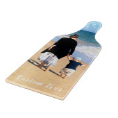 Uw foto snijplank met aangepaste tekstnaam (Hoek)