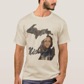 UW FOTO State of Michigan Shape T-shirt (Voorkant)