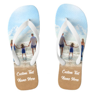 Uw foto-Teenslippers met aangepaste tekst Teenslippers