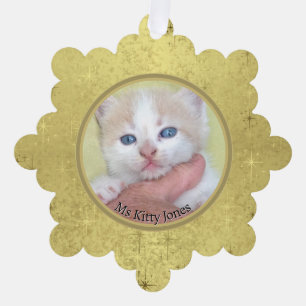 Uw foto / tekst - Traditioneel jaarlijks geschenk Ornament Kaart