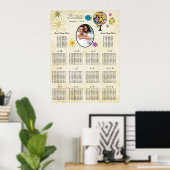 Uw foto van de Floral van de Bosbouw Poster (Thuiskantoor)