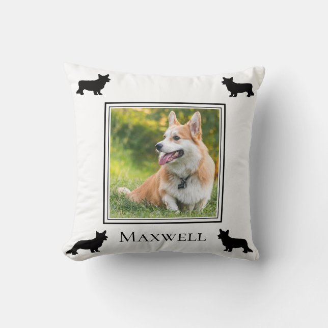 Uw foto vest Welsh Corgi gepersonaliseerd Kussen (Voorkant)