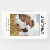 Uw foto Welkom bruiloft Spandoek (Horizontaal)