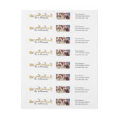 Uw foto White Santas Sleigh Return Address (Vel)