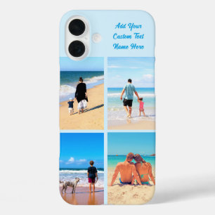 Uw fotocollage iPhone hoesje met aangepaste tekst