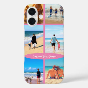 Uw fotocollage iPhone hoesje met aangepaste tekst
