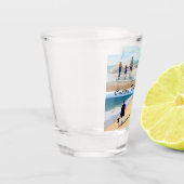 Uw Fotocollage Shot Glass met aangepaste tekst Glas (Links)
