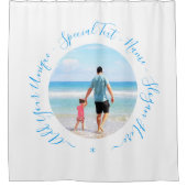 Uw Fotodouchegordijn met aangepaste tekst Douchegordijn (Voorkant)
