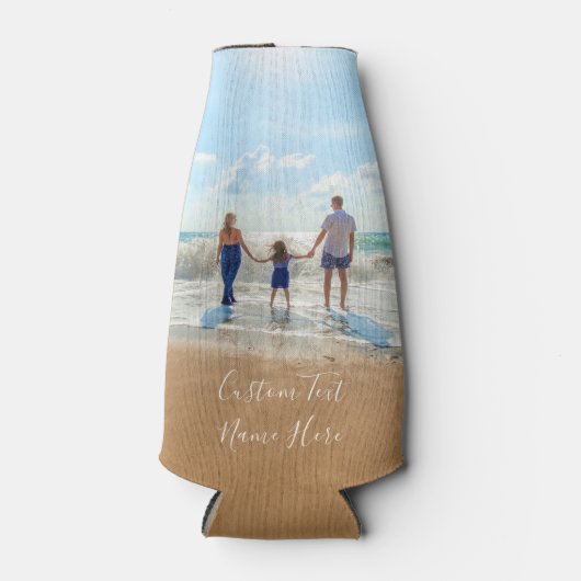Uw Fotofles Koeler met Aangepaste Tekstnaam (Voorkant)