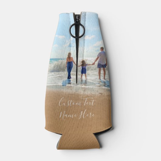 Uw Fotofles Koeler met Aangepaste Tekstnaam (Achterkant)