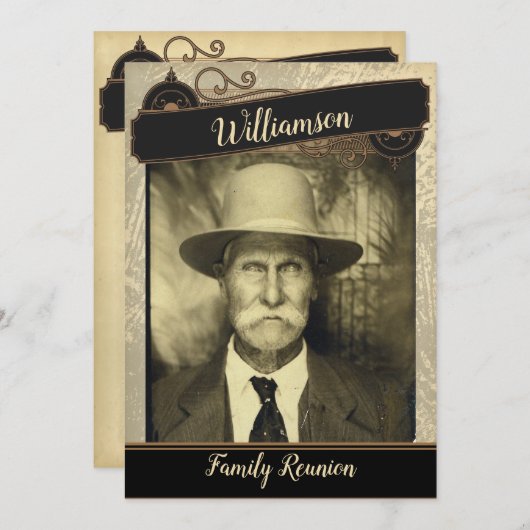 Uw fotogezel Reunion Gathering Kaart (Voorkant / Achterkant)