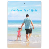 Uw fotoklembord gepersonaliseerd met aangepaste te klembord (Achterkant)