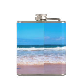 Uw fotokolf gepersonaliseerd met aangepaste tekst heupfles (Achterkant)