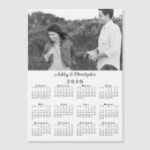 Uw fotonamen gepersonaliseerde 2026 kalender magne (Voorkant)