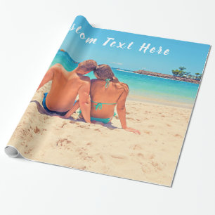 Uw fotopapier met aangepaste tekst cadeaupapier