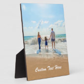 Uw Fotoplaqué Gift met Aangepaste Tekst Fotoplaat (Zijkant)