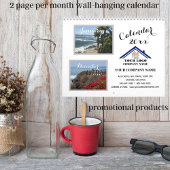 Uw foto's 20XX Business Logo QR Code Wall Kalender