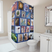 UW FOTO'S aangepaste sjabloon douchegordijn (In situ)