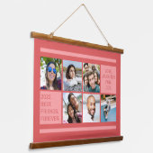 UW FOTOS aangepaste tekst Hangend Wandkleed (Gebogen)