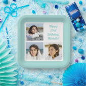 UW foto's en tekst Papieren Bordje (Feest)