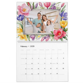 Uw foto's Kleurrijke Bloementuin Lover's Family Kalender