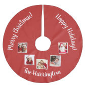 UW foto's, naam en kerstmis met kleur Kerstboom Rok (Voorkant)