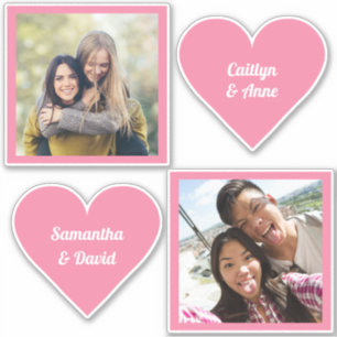 UW foto's & namen LIEFDE stickers