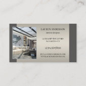 Uw Foto's Showcase Interior Designer Visitekaartje (Achterkant)