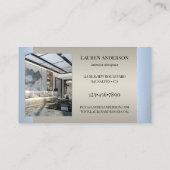 Uw Foto's Showcase Interior Designer Visitekaartje (Achterkant)