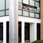 UW FOTO'S, TEKST EN KLEUR aangepaste banner (Buitenkant Gebouw)