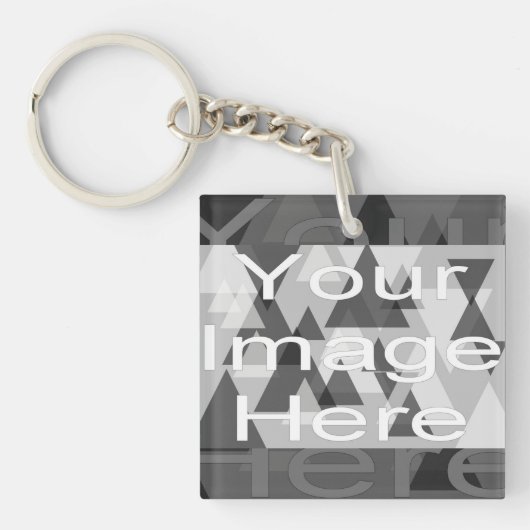 Uw fotosjabloon sleutelhanger (voorkant)