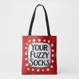 Uw Fuzzy Sokken Canvas tas