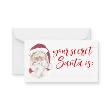 Uw geheime Santa Gift Exchange Raffle Kaart