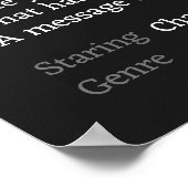 Uw Gepersonaliseerde Filmsynopsis Foto  Poster (Hoek)