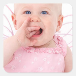 Uw gepersonaliseerde foto vierkante sticker