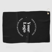 Uw geüploade zakelijke Logo of ander ontwerp Golfhanddoek (Horizontaal)