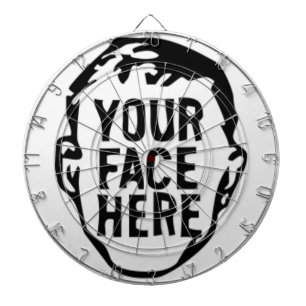 Uw gezicht hier dartboard dartbord